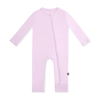 ZIPPERED ROMPER IN THISTLE