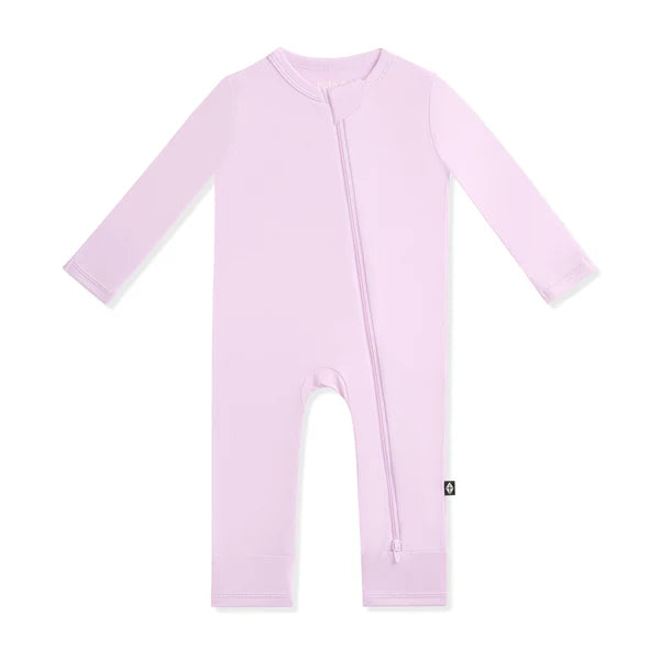 ZIPPERED ROMPER IN THISTLE