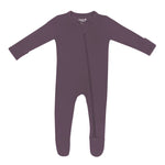 KYTE BABY ZIPPERED FOOTIE IN CURRANT