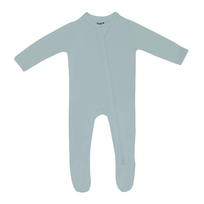 KYTE BABY ZIPPERED FOOTIE GLACIER