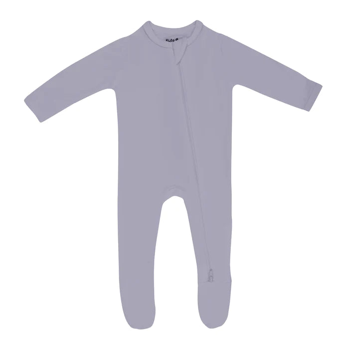 KYTE BABY ZIPPERED FOOTIE HAZE