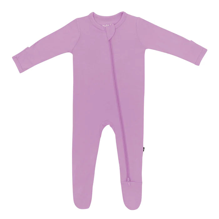 KYTE BABY ZIPPERED FOOTIE IN POI