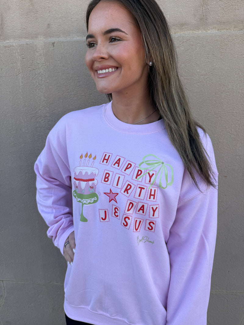 BEAD SHACK HAPPY BIRTHDAY JESUS GILDAN UNISEX SWEATSHIRT
