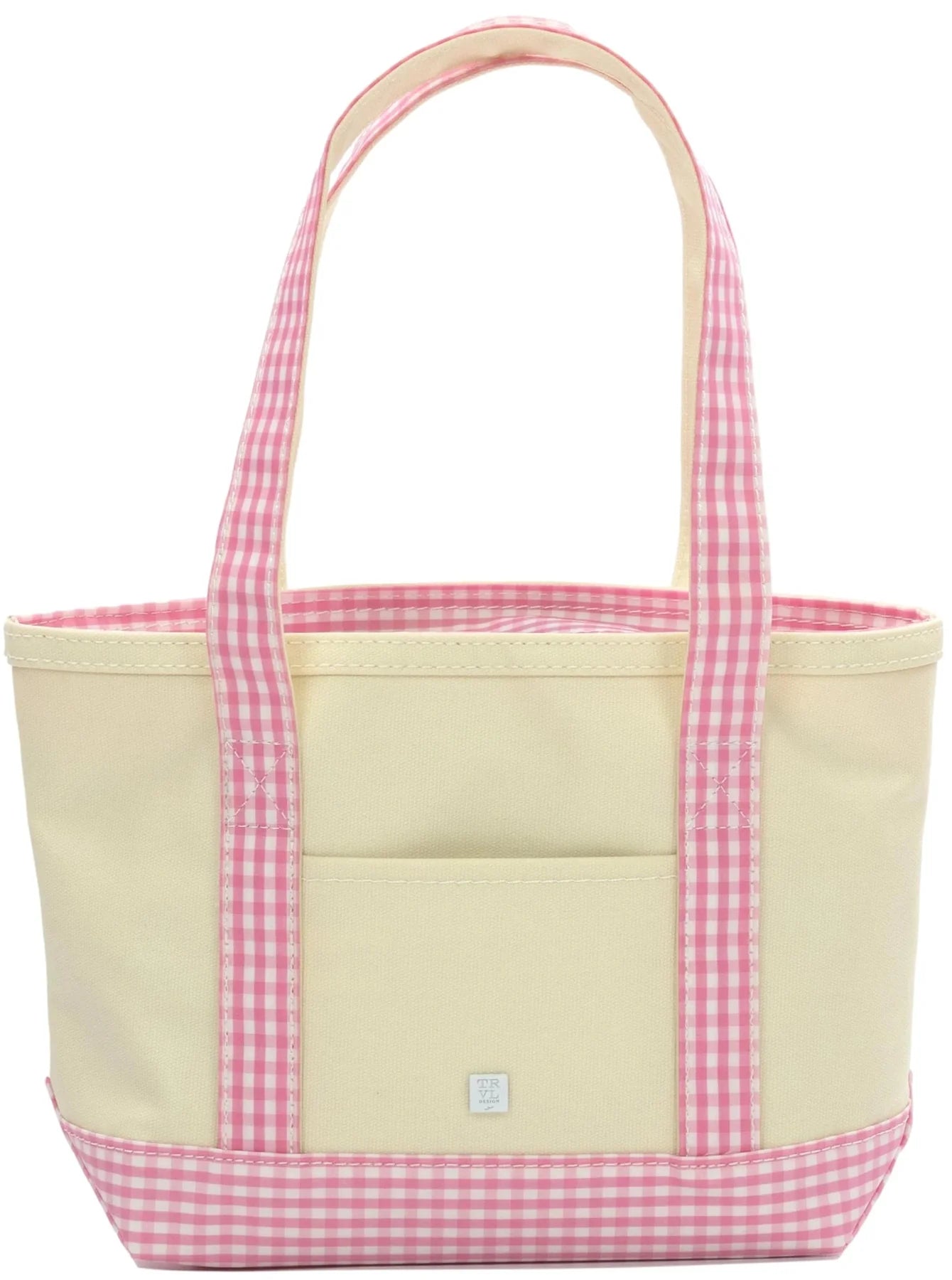 TRVL MINI TOTE GINGHAM PINK – Bead Shack Kids Boutique