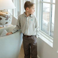 Performance Button Down Acorn Plaid