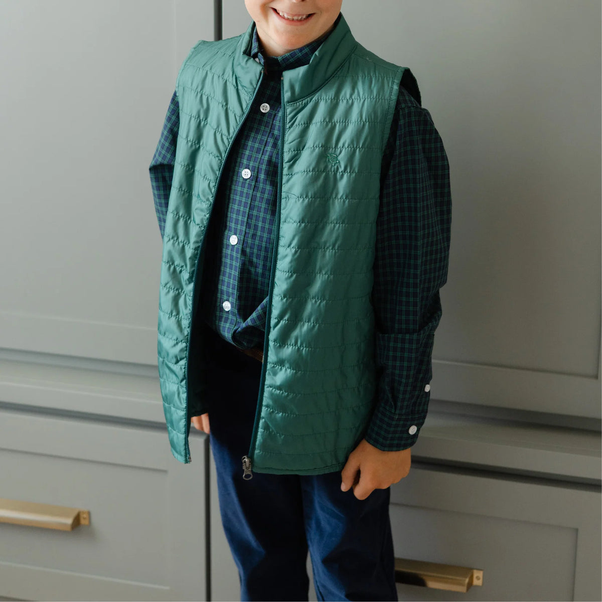 Quilted Vest Forest