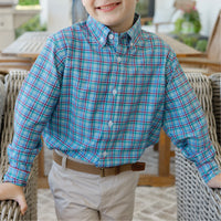 Performance Button Down Shirt Cabin Plaid