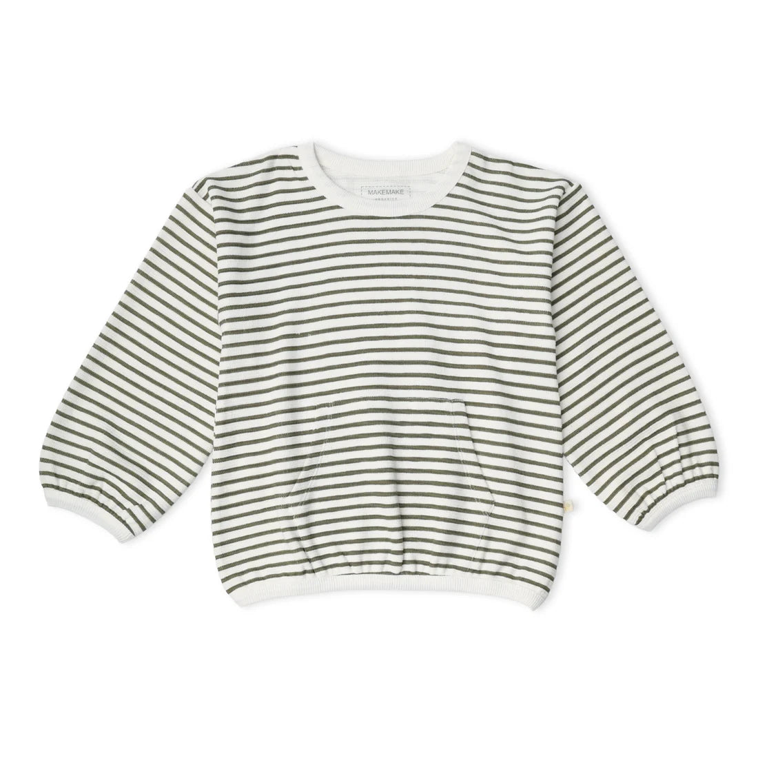 MakeMake Organics Tee & Pant Slouch Set - Olive Stripes