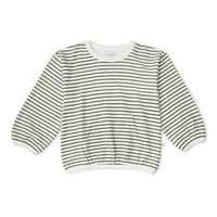 MakeMake Organics Tee & Pant Slouch Set - Olive Stripes