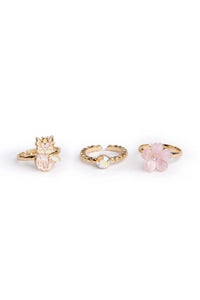 GREAT PRETENDERS BOUTIQUE FOXY FLORAL RINGS