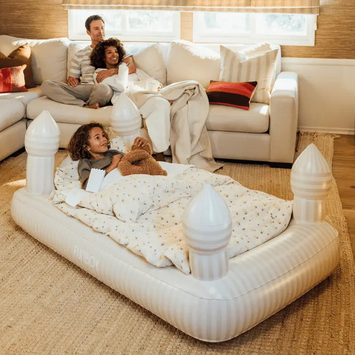 FUNBOY STRIPED CASTLE AIR MATRESS SLEEPOVER BED