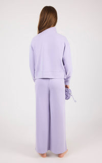 Tween Girls Mock Neck Pullover Set Bubble Bag Heirloom Lilac