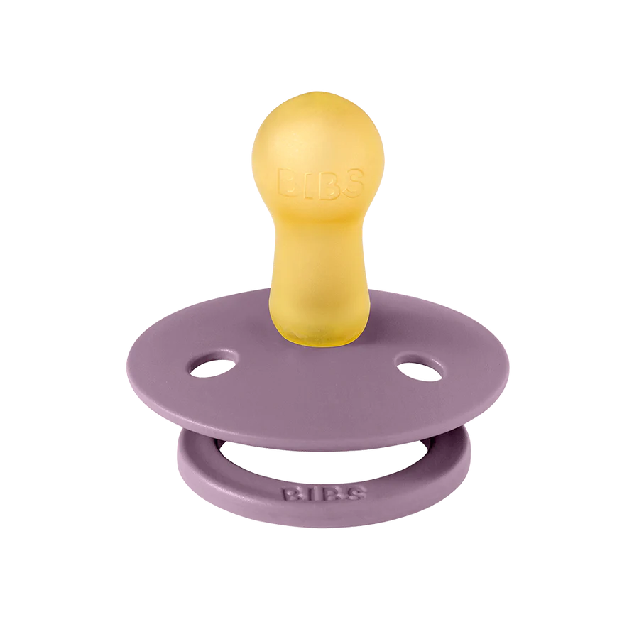 BIBS PACIFIER  MAUVE RUBBER