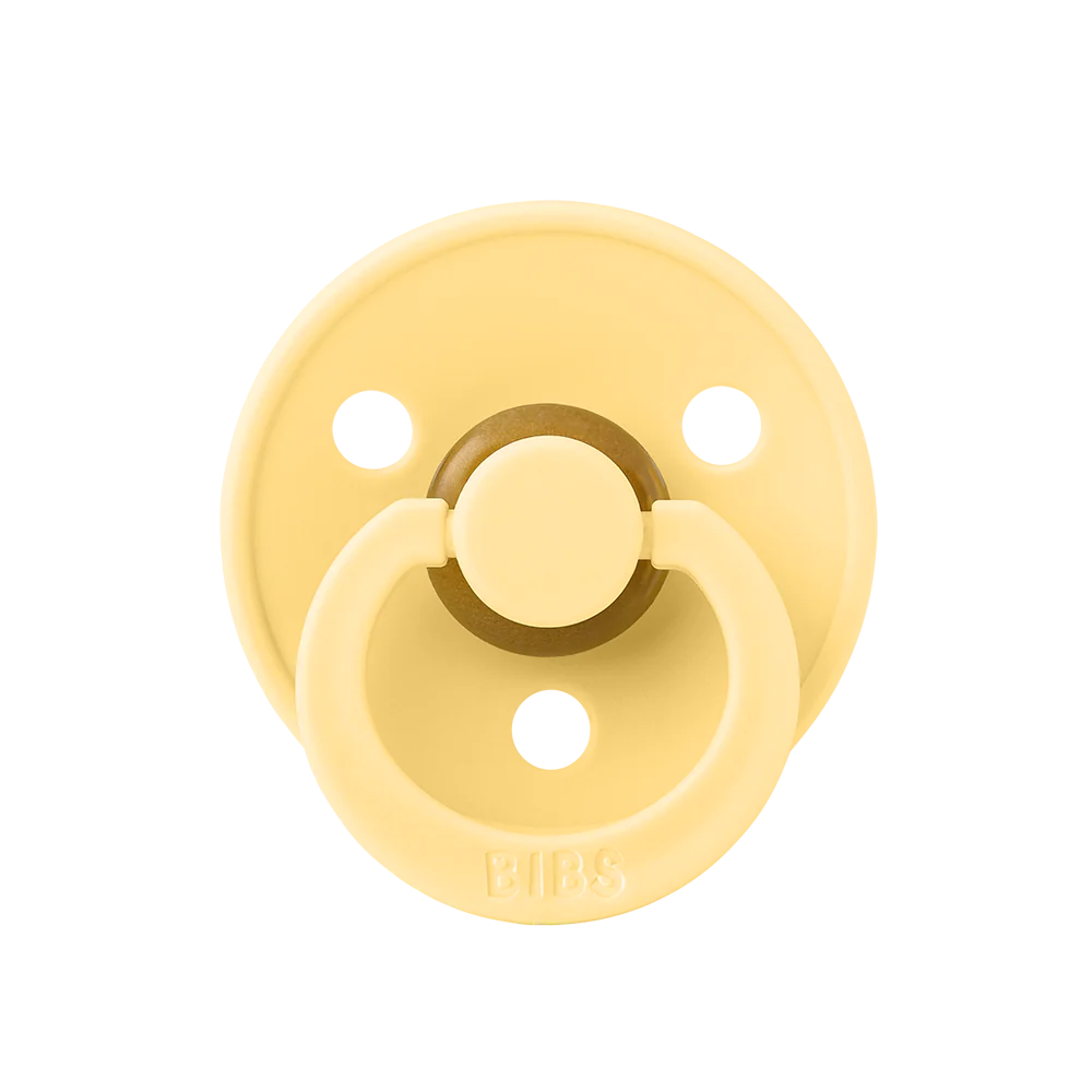 BIBS Pacifier Pale Butter Rubber 0-6 Months