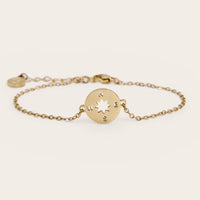 14K Gold bracelet set  Compass