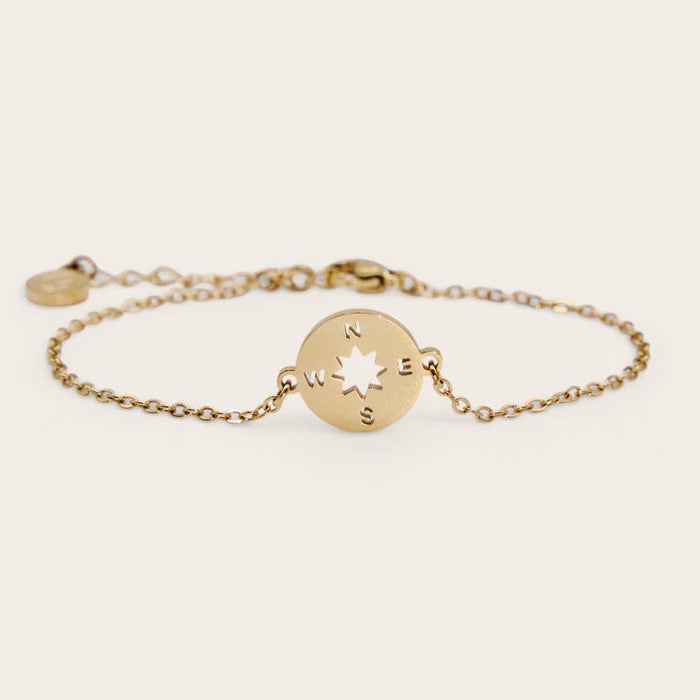 14K Gold bracelet set  Compass