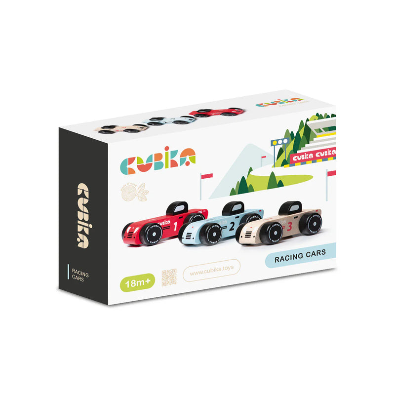 CUBIKA WOODEN RACING CARS