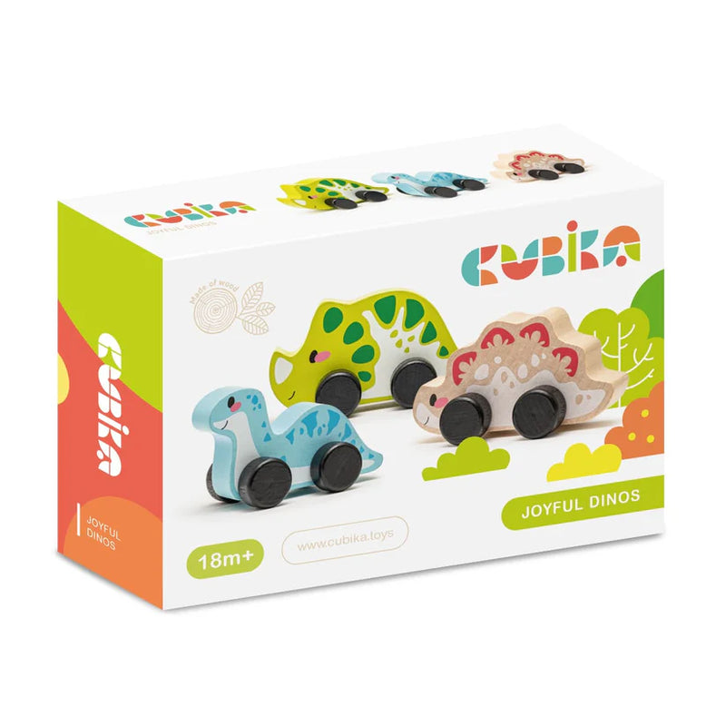 CUBIKA WOODEN JOYFUL DINOS SET