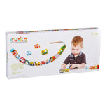 CUBIKA WOODEN CARS LACING TOY