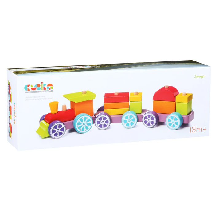 CUBIKA WOODEN RAINBOW EXPRESS TRAIN