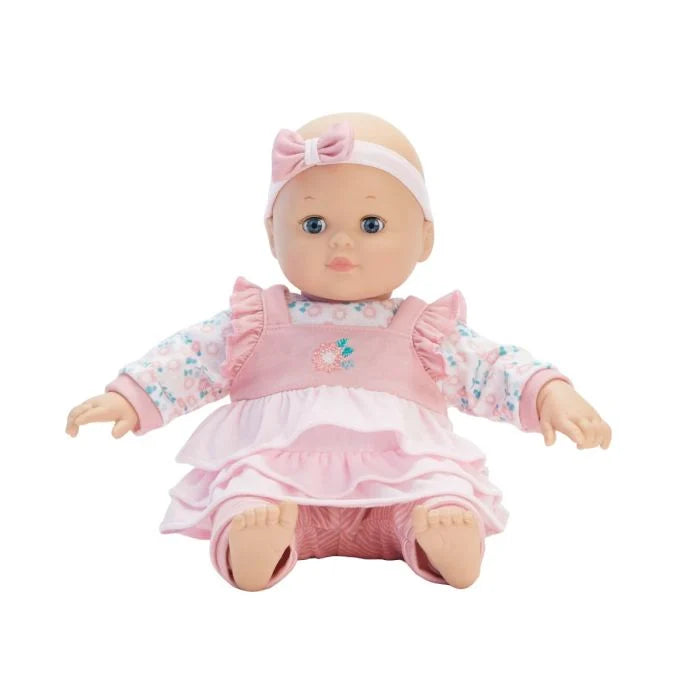 BABY CUDDLES PINK FLORAL BABY DOLL