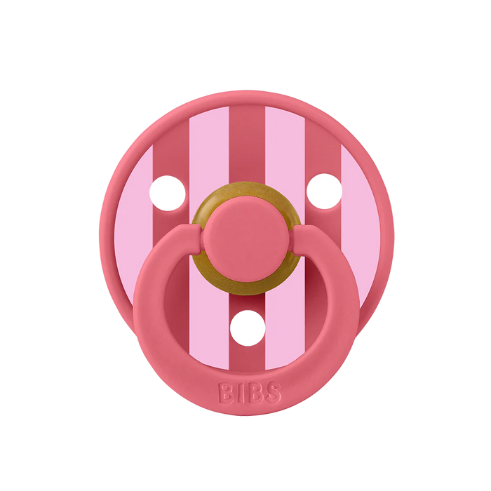 BIBS PACIFIER CORAL BABY PINK MIX RUBBER