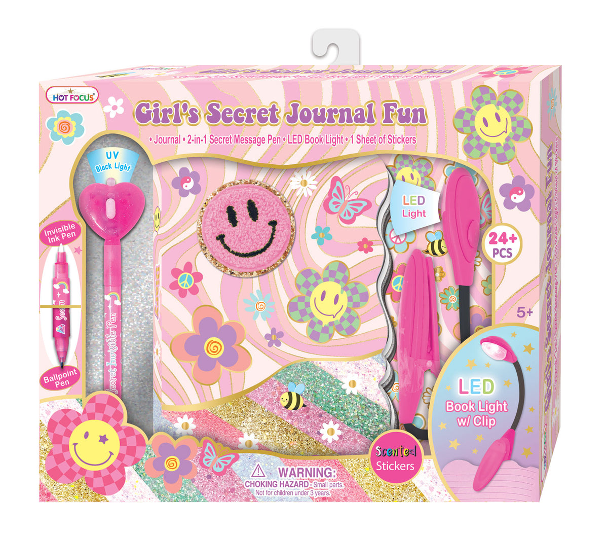 HOT FOCUS GIRLS SECRET JOURNAL FUN GROOVY FLOWER