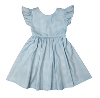 BANANA SPLIT TEAL GINGHAM GABRIELLE DFRESS