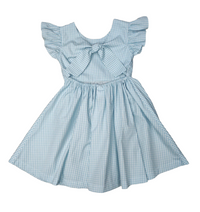 BANANA SPLIT TEAL GINGHAM GABRIELLE DFRESS