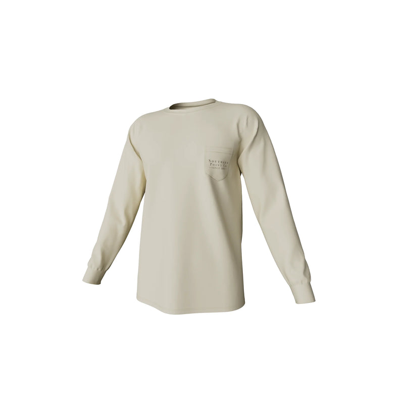 SOUTHERN POINT CO. YOUTH LS GREYTON DETAIL LONG SLEEVE POCKET TEE