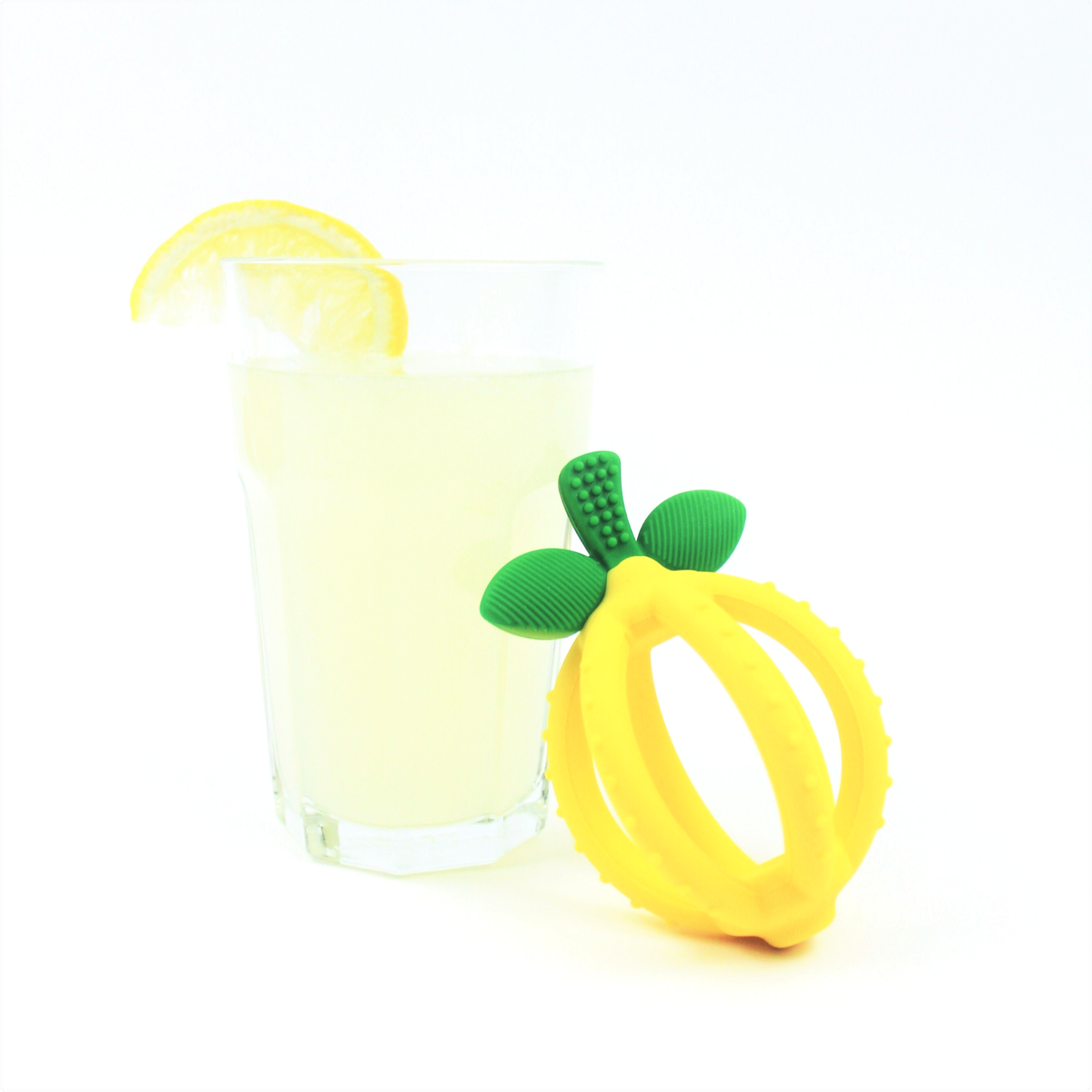 Bitzy Biter™ Teething Ball Baby Teether Lemon