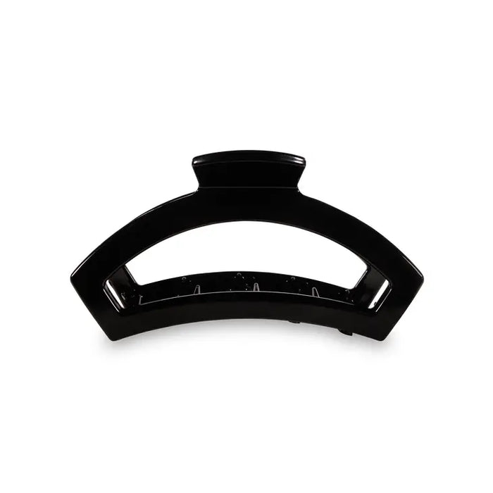 TELETIES OPEN JET BLACK MEDIUM HAIR CLIP