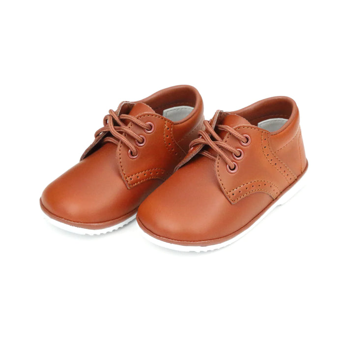 LAMOUR JAMES BOY'S WAXED LEATHER LACE UP COGNAC