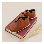 LAMOUR JAMES BOY'S WAXED LEATHER LACE UP COGNAC