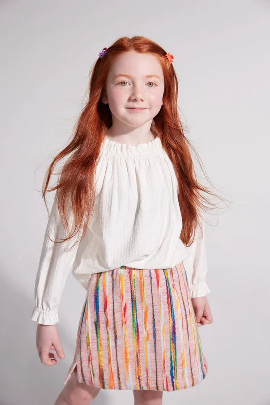 BISBY TORY TOP SNOW POINTELLE