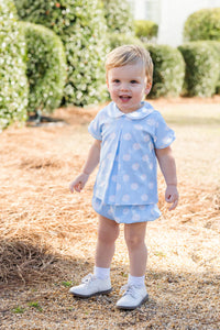 JAMES AND LOTTIE RORY KNIT DIAPER SET BLUE PUMPKINS