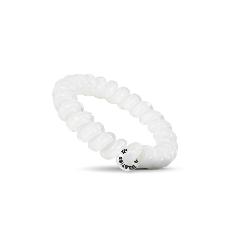 TELETIES COCONUT WHITE LARGE HAIR TIES