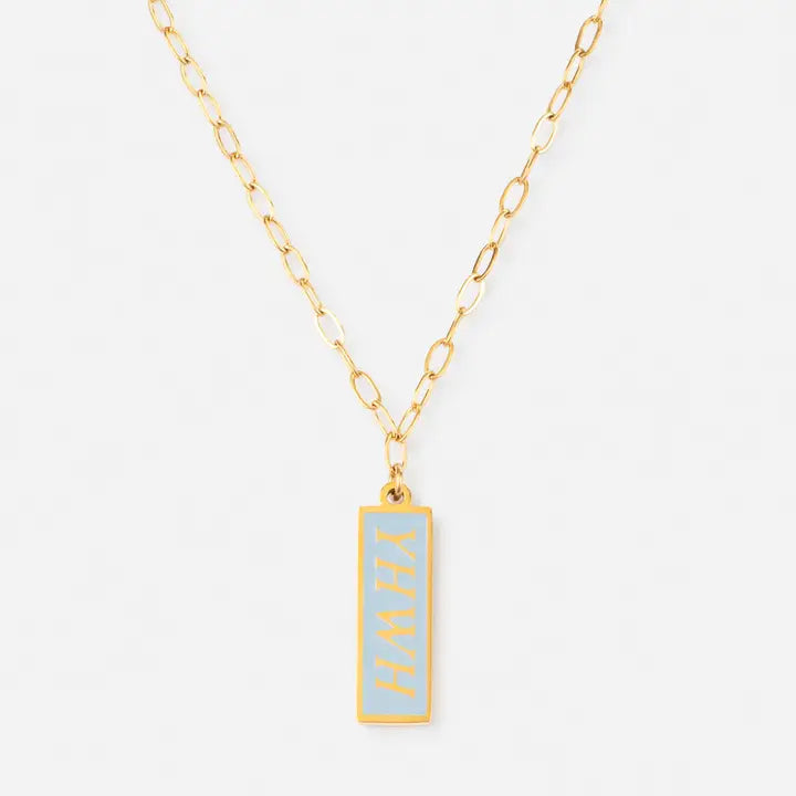 ELEVATED FAITH ENAMEL YHWH NECKLACE