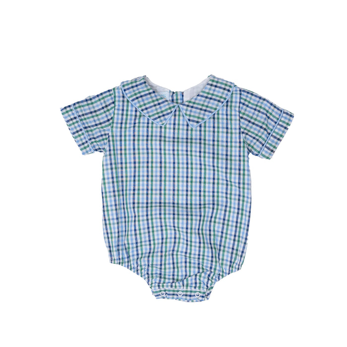 THE OAKS BAYLOR BUBBLE GREEN & BLUE CHECK