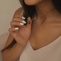 DO NOT WORRY MINI TAG NECKLACE