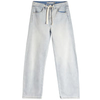 TRACTR GIRLS DRAWSTRING WIDE LEG JEAN LIGHT INDIGO