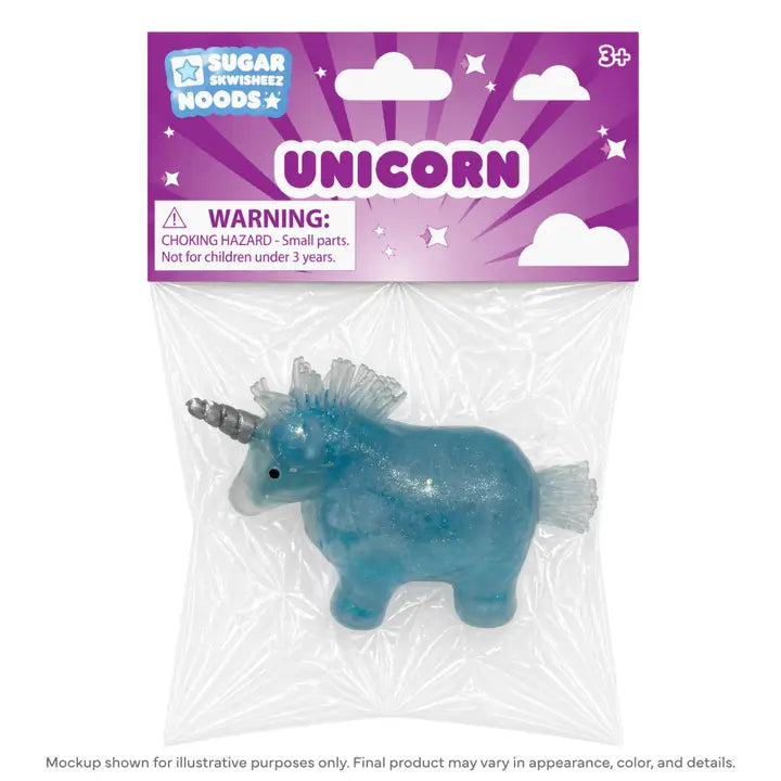 Toysmith Sugar Skwisheez Noods Unicorn