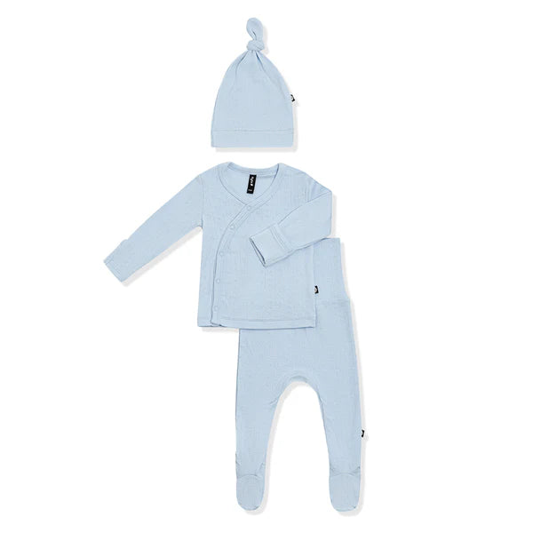 Pointelle Take Me Home Set With Cap Breeze