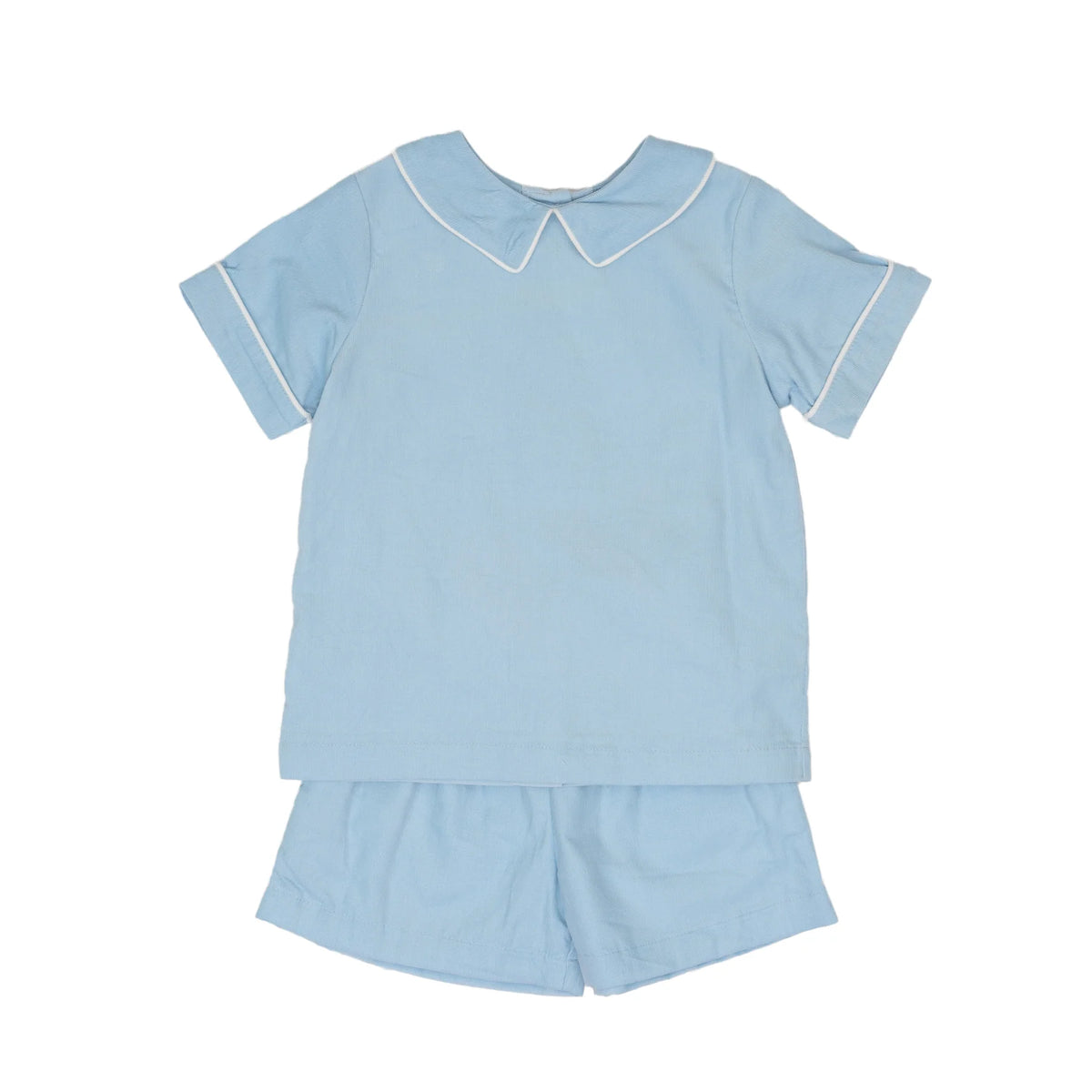 THE OAKS CRAWFORD BLUE CORD SHORT SET