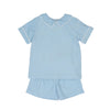 THE OAKS CRAWFORD BLUE CORD SHORT SET