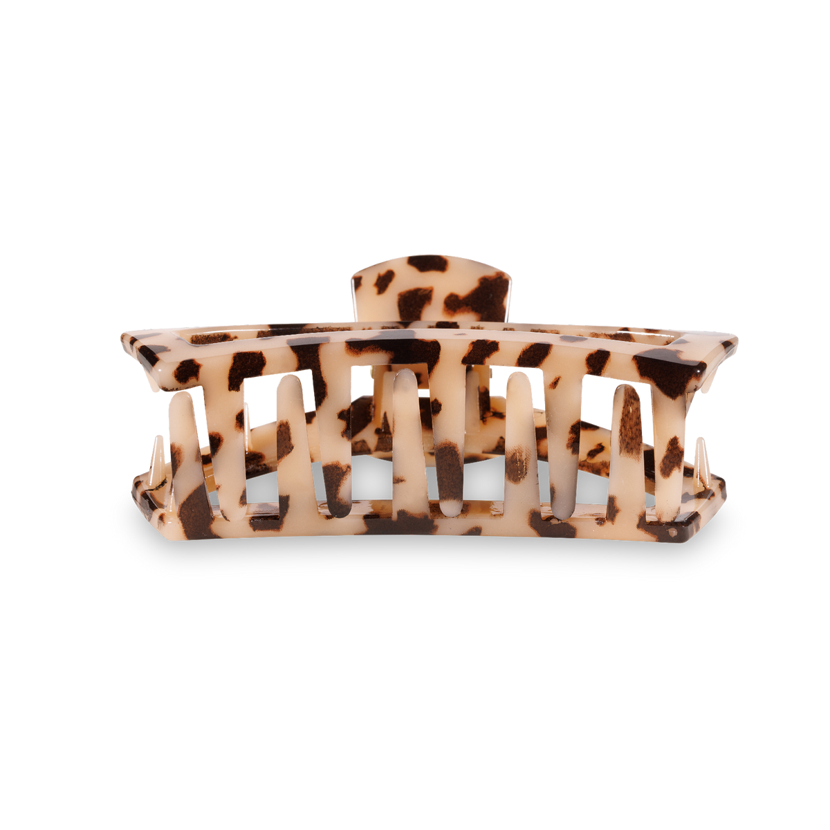 Open Hair Clip Small Blonde Tortoise