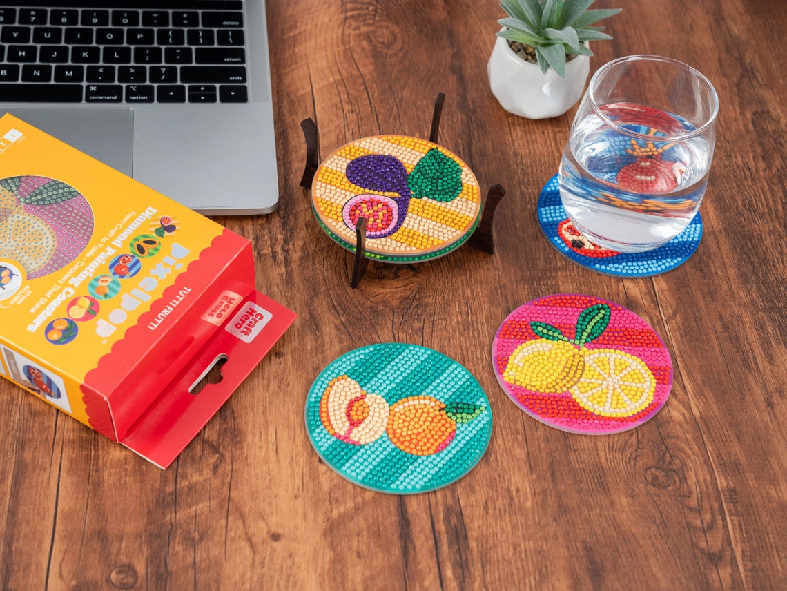 Pixel Pop Coasters Tutti Frutti