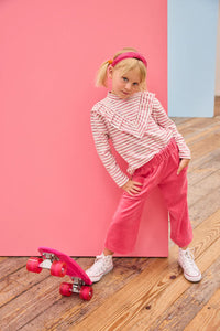 BISBY ASPEN TOP RECOLETA ROSE MULTI STRIPE