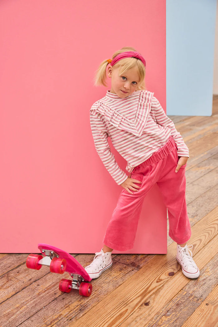 BISBY ASPEN TOP RECOLETA ROSE MULTI STRIPE