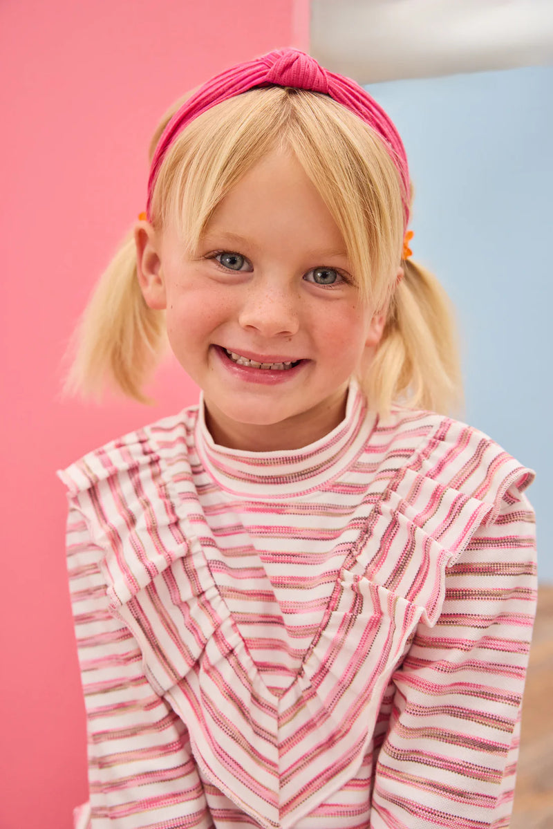 BISBY ASPEN TOP RECOLETA ROSE MULTI STRIPE